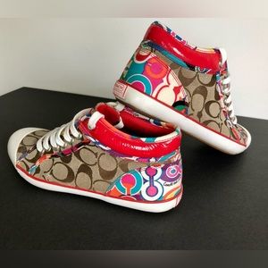 COACH High top logo Sneakers in street-savvy appeal Size 7.5